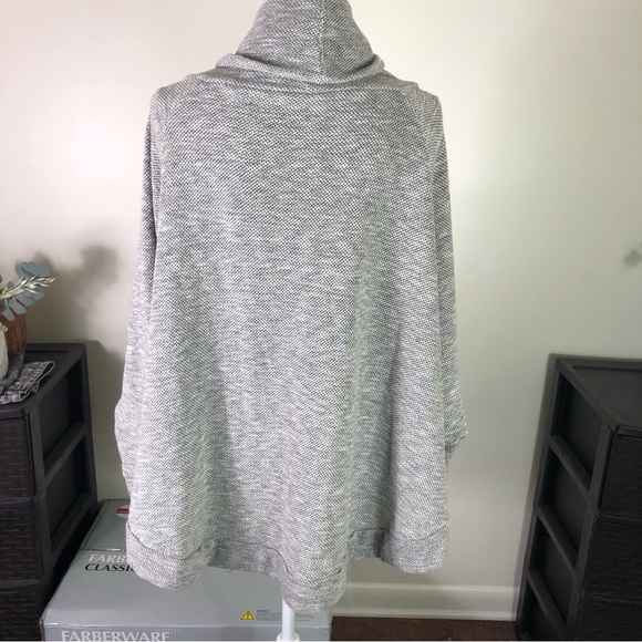 Plume & Thread Women’s plus size cowl neck pullover sweater Sz 3/XXL Gray - Picture 2 of 5